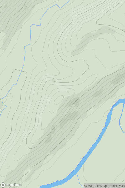 Thumbnail image for Pen-y-coed [Dolgellau to Machynlleth] showing contour plot for surrounding peak